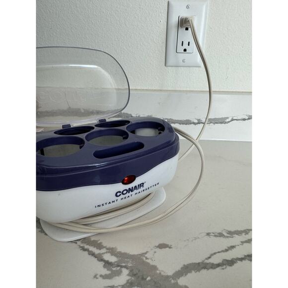 ConAir Travel-Size Hot Rollers Instant Heat Hairsetter 5 Rollers w/ Pins Curling - Picture 7 of 8